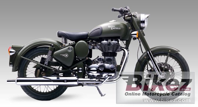 Big Enfield classic battle green picture and wallpaper from Bikez.com